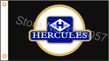 Индивидуальный флаг для мотоцикла Hercules 3x5 футов полиэстер | Дом и сад