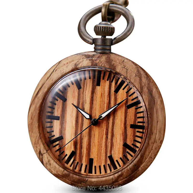 Карманные часы с отделкой из дерева кулон брелок цепи кварцевые движение для мужчин t из натурального дерева часы для мужчин и женщин часы рождественские подарки reloj de bolsillo