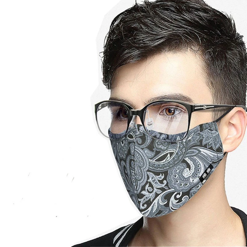 Korean Cotton Face Mask Anti-Dust Mask Respirator with Activated Carbon Filter Anti Dust Black Kpop Glasses Mask On The Mouth 2