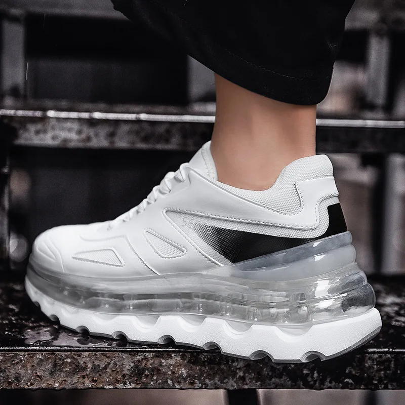 Men's Sneakers Autumn New Classic Luxury Daddy Chunky Shoes Full Palm Air Cushion Thick Soled Sports Running Shoes