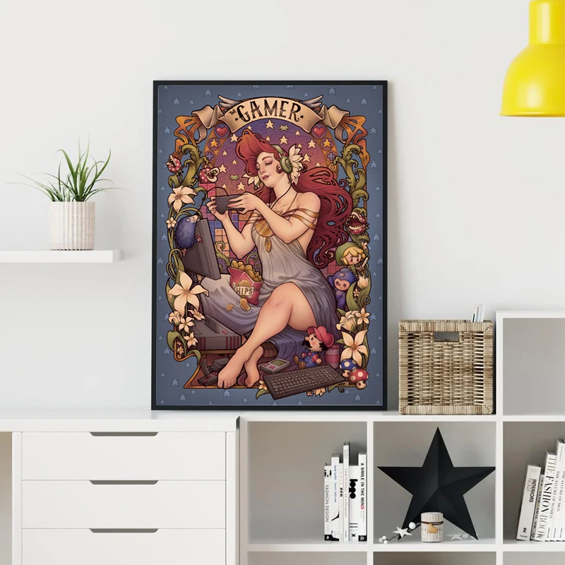 Игровой постер Medusa Dollmaker принты игровой консоли ретро Картина на холсте