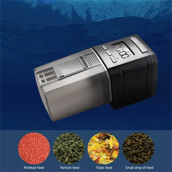

New Automatic Fish Feeder Fish Tank Aquarium Food Automatic Timer Feeding Dispenser Adjustable Auto Feeder Digital LCD Display