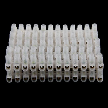 

Screw Terminal Barrier Connector 10pcs Electrical Wire Connection 12Position Barrier Terminal Strip Block 3A