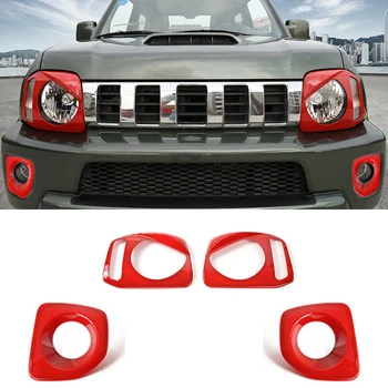 

Front Fog Lihgt Cover HeadLight Lamp Protection Cover Trim for Suzuki Jimny 2007-2017 Car Stickers Red