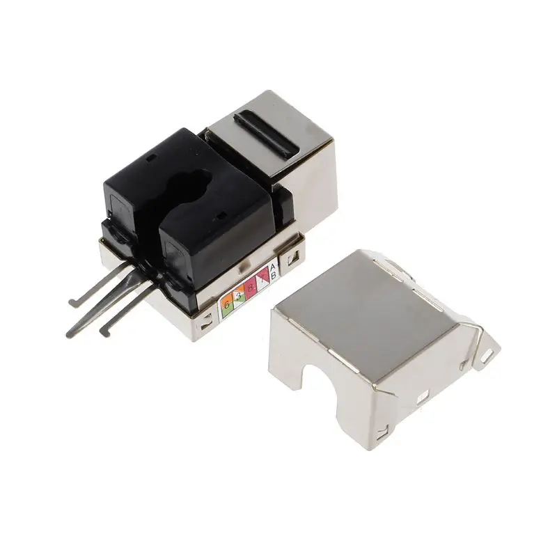 1 шт. RJ45 Keystone Cat6 экранированный FTP медный сплав модульный коннектор для неэкранированной витой сети модуль Keystone Jack сетевой разъем адаптера информации разъем