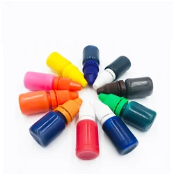 Encre colorée auto encreur pour tampon Flash photosensible, pour tampon encreur, noir, rouge, bleu, 10ml, 5ml 
