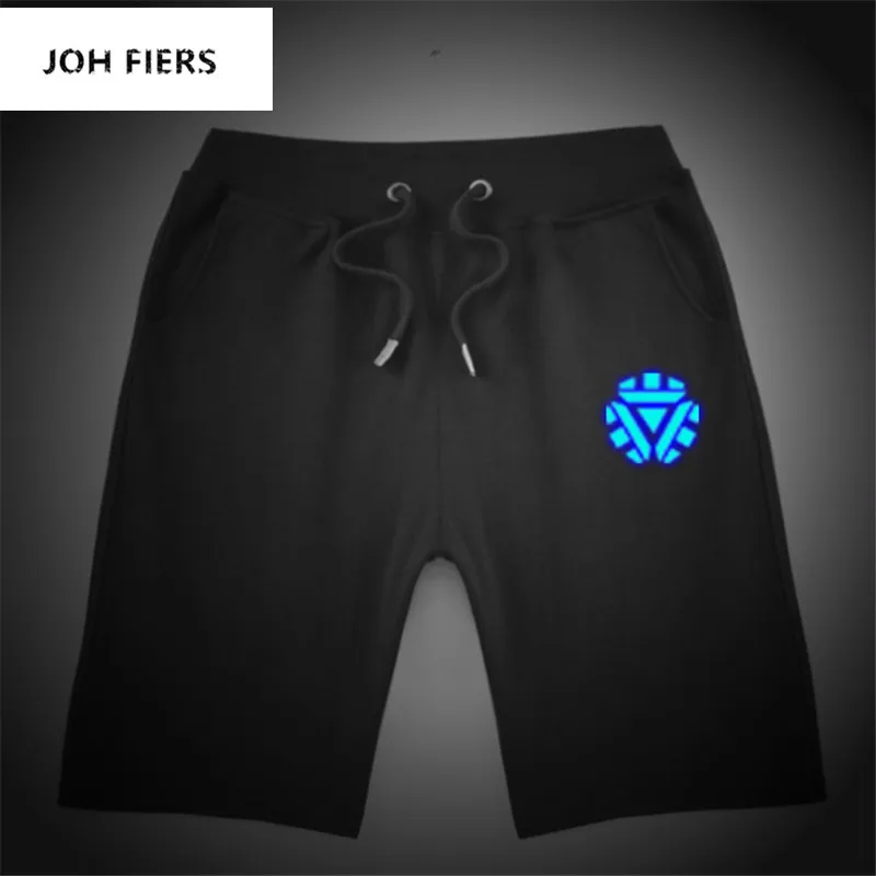

New Luminous mens Shorts Print Cool One Punch Man Shorts Casual Summer Beach Clothes man Shorts JOH FIERS