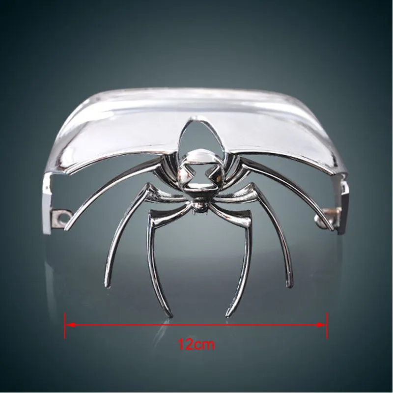 Chrome Widow Spider Rear Tail Light Cover Fit Harley Dyna Electra Glide