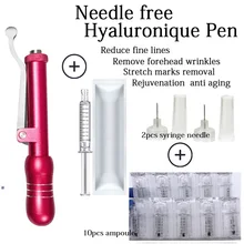 0,3 мл Роза высокого давления гиалурон ручка распылитель Гиалуроновая кислота ручка для губ наполнитель инжектор против морщин гиалуронический кислотный гель