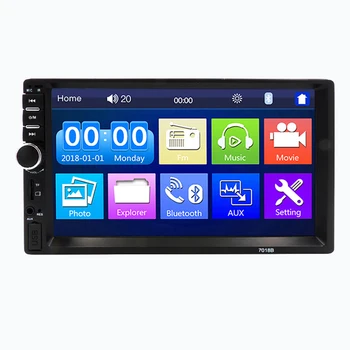 

Universal 2 Din 7 Inch Touch Screen Stereo Auto Radio Multimedia Player,2Din Rearview Mirror Link/FM/TF/Bluetooth/MP5 Car Audio