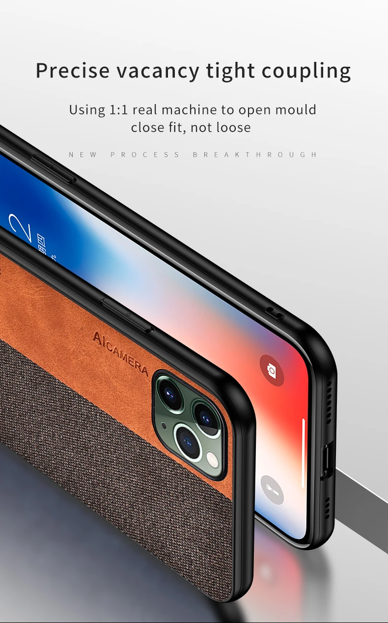 Для Apple iphone 11 чехол Роскошный мягкий силиконовый край+ твердая ткань текстура защитная задняя крышка чехол для iphone 11 Pro Max iphone 11
