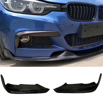 

2Pcs Car Carbon Fiber Style M Sport Front Bumper Distributor Side Splitters for -BMW F30 F31 M Sport 2012 - 2018