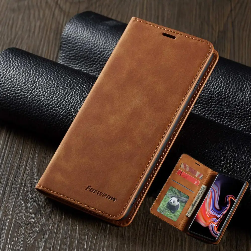 Магнитный кожаный флип чехол для телефона Samsung Galaxy A7 2018 A750 A8 A530 A6 кошелек