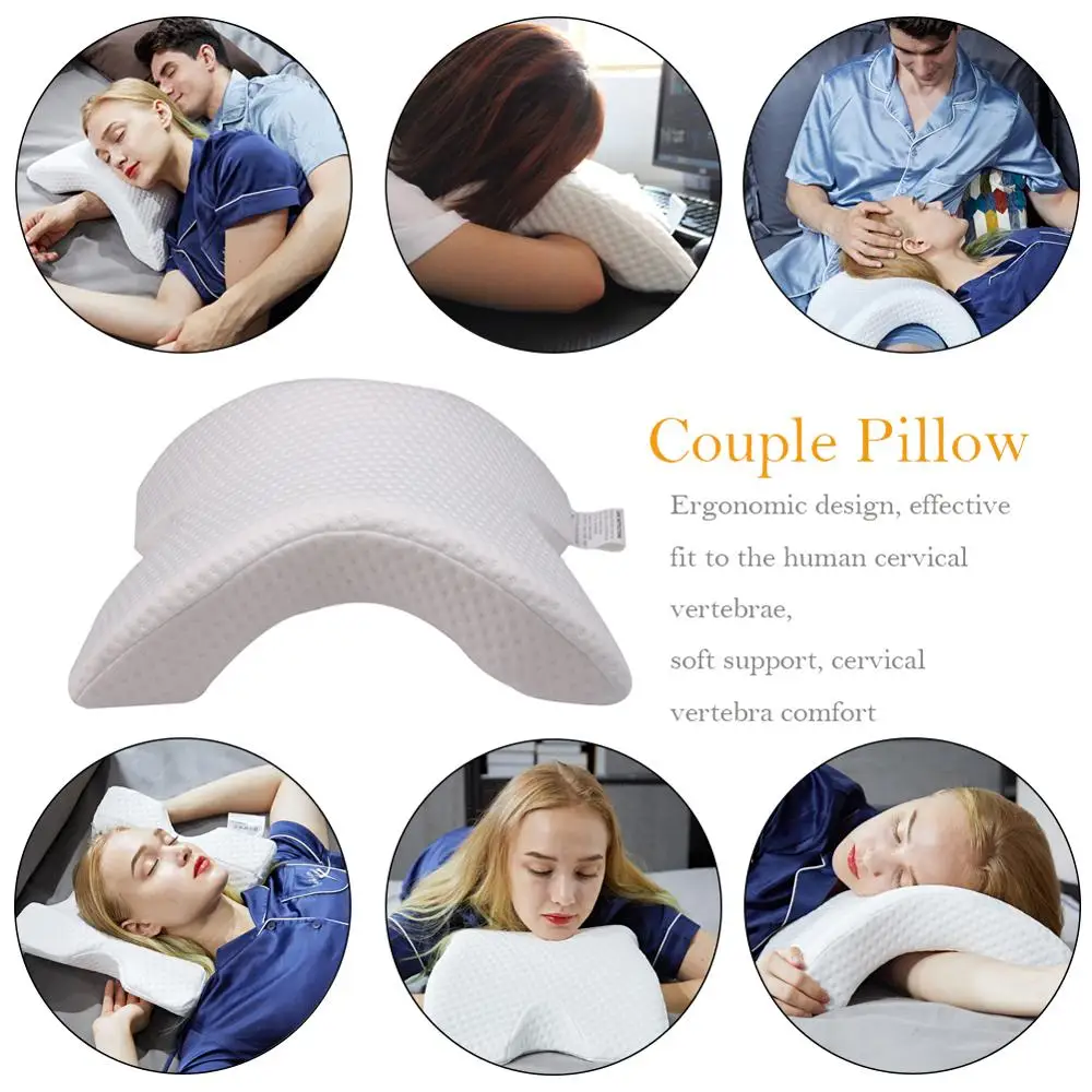 

Neck Protection Slow Rebound Memory Foam U Shaped Pillow Zero Pressure Pillow Health Cervical Double-sided Use