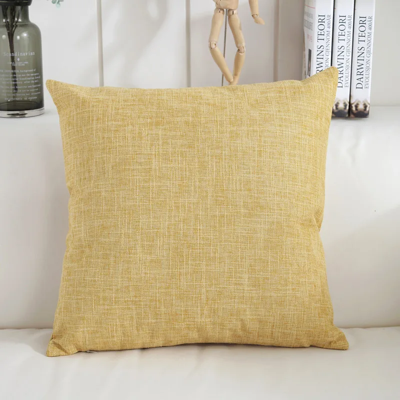 pillow cover 8 Льняная наволочка с цветочным принтом, модная удобная домашняя квадратная подушка, наволочка для спины - Цвет: pillow cover 8