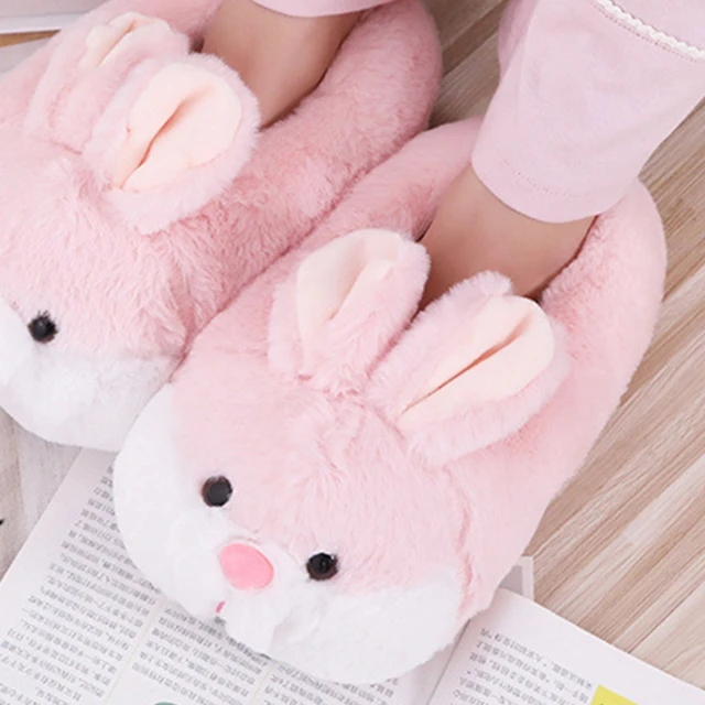 Chaussons Lapin Roses pour Adulte