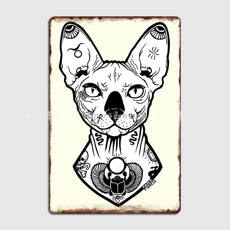 

Sphynx татуированный металлический знак для кинотеатра