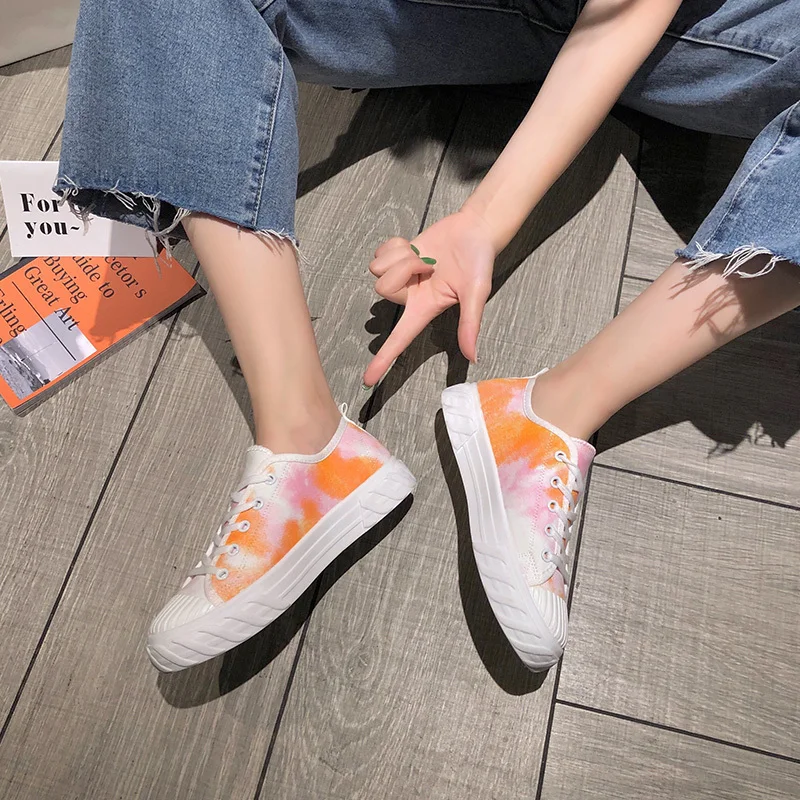 

Fashion Colorblock Canvas Shoes Women Sneakers Denim Casual Shoes Female Summer Canvas Shoes Ladies femme Stars U12-69