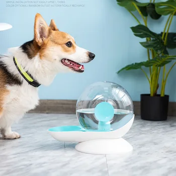 

Pet Cat Automatic Water Drinking Dispenser 2.8 L Large Capacity Drinking Bowl Snail Shape Cats Dog Water Fountain Drinker Bowl