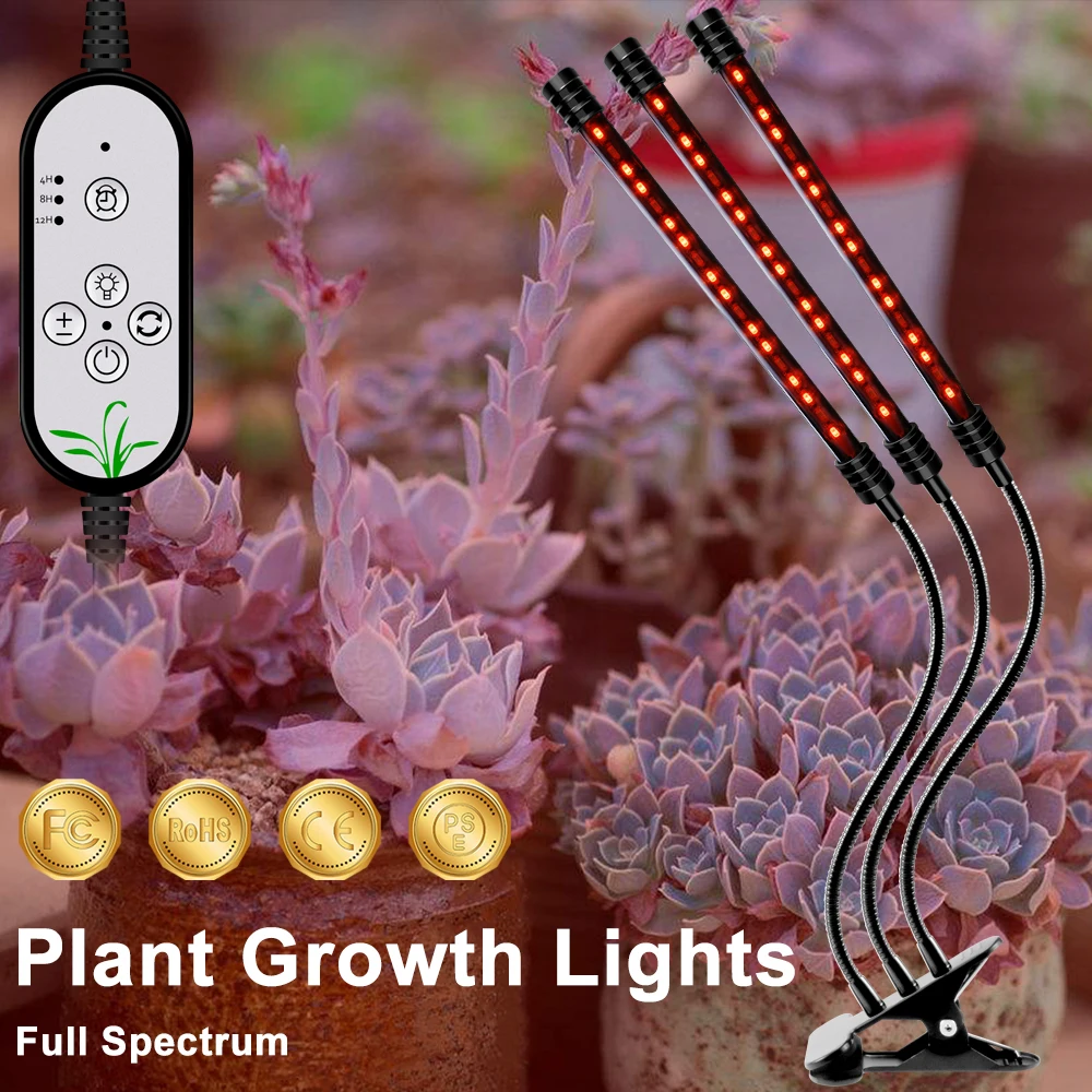 

LED Grow Light LED Indoor Lighting Full Spectrum LED Lamp Clip For Indoor Vegetable Flower Plant Tent Box Grow Tent Hydroponic