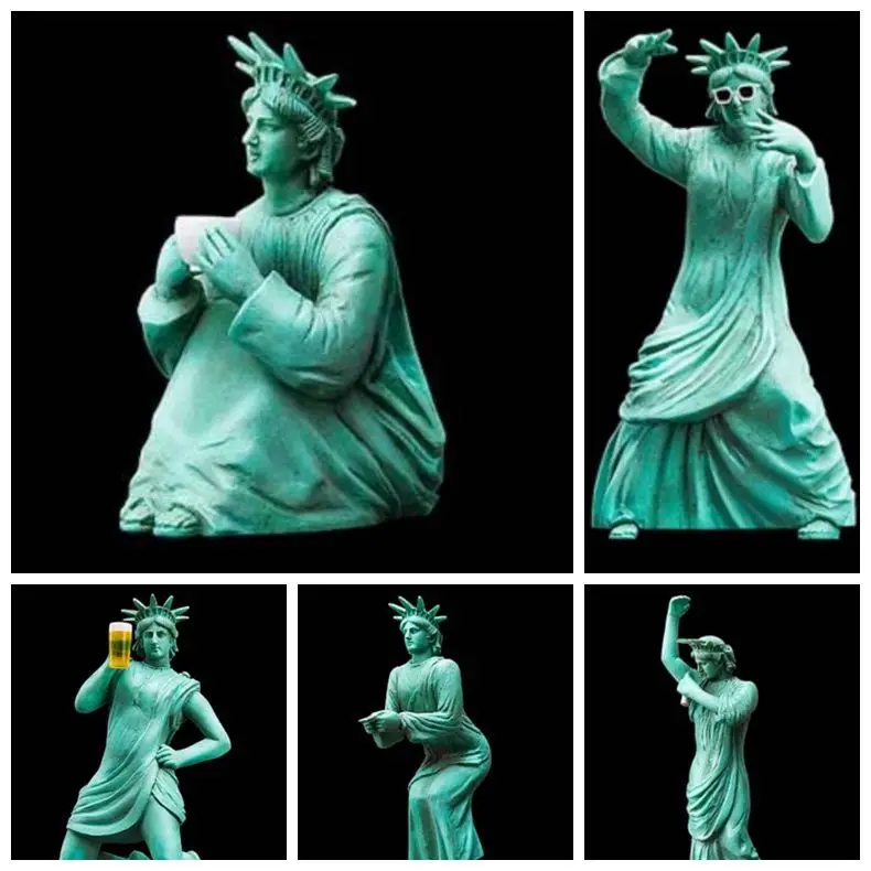 

Anime Garage Kit Free above Head of Goddess Thinkers Flying Self Statue Capsule Toy Decoration