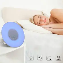 Будильник, имитация восхода/заката, светящиеся цифровые часы с fm-радио, 7 цветов, светильник, лампа с сенсорным управлением, повтор, настольные часы