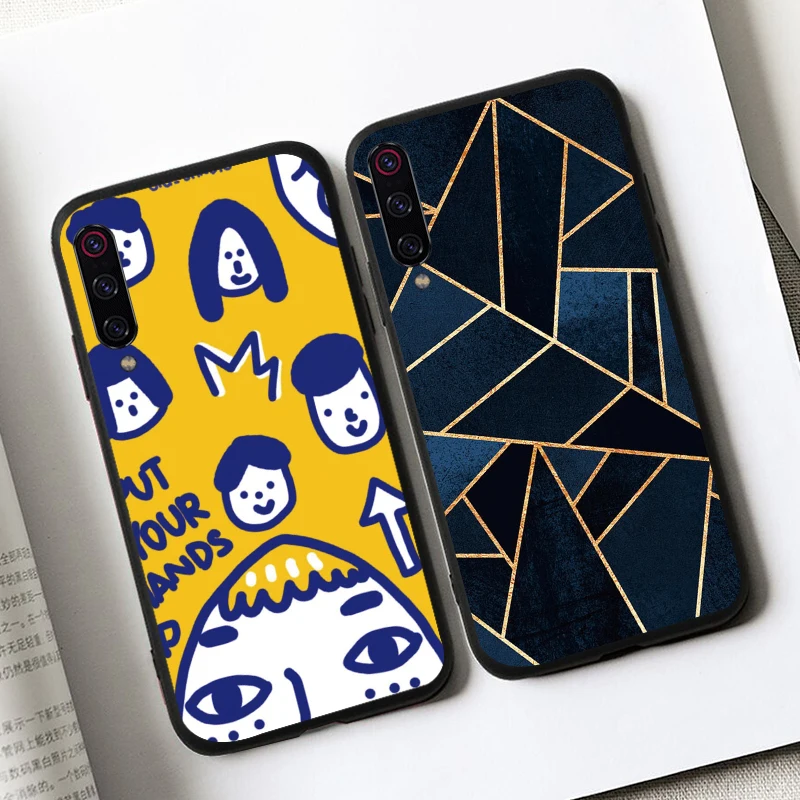 For Xiaomi mi A3 case phone cover silicone soft tpu cute Back cases for MI MiA3 A 3 Coque xiaomi a3 abstract art | Мобильные
