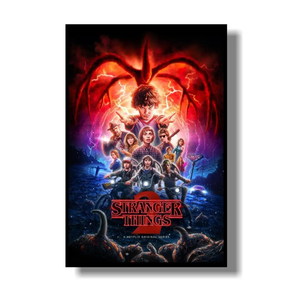 ТВ серии Stranger Things Шелковый постер Сезон 3 одиннадцать постеров настенные