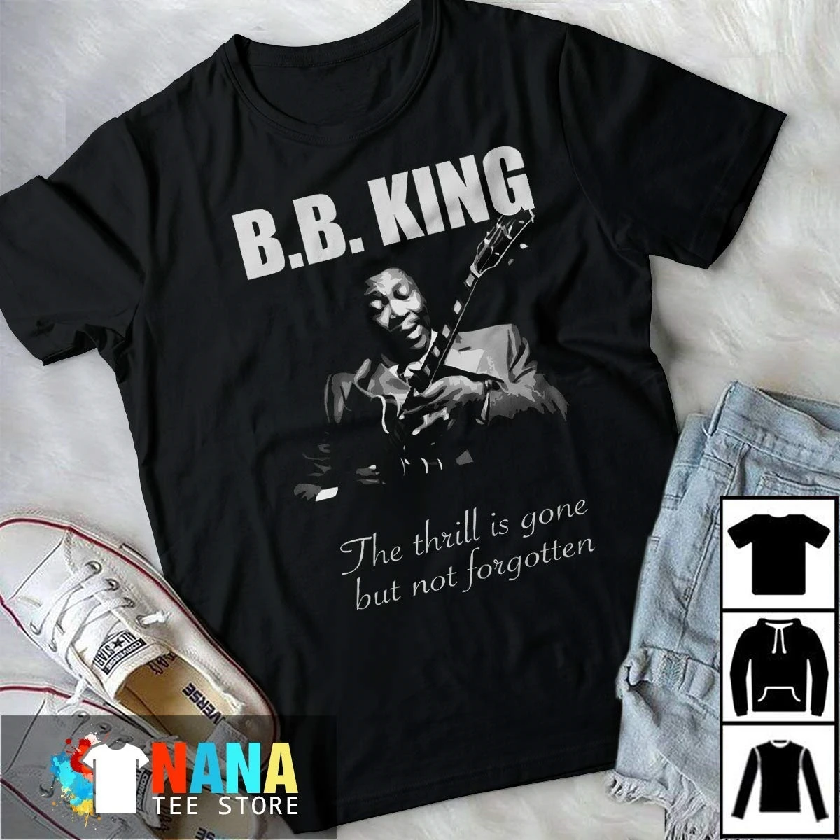BB King/футболка с трепетом но не забытая | Мужская одежда