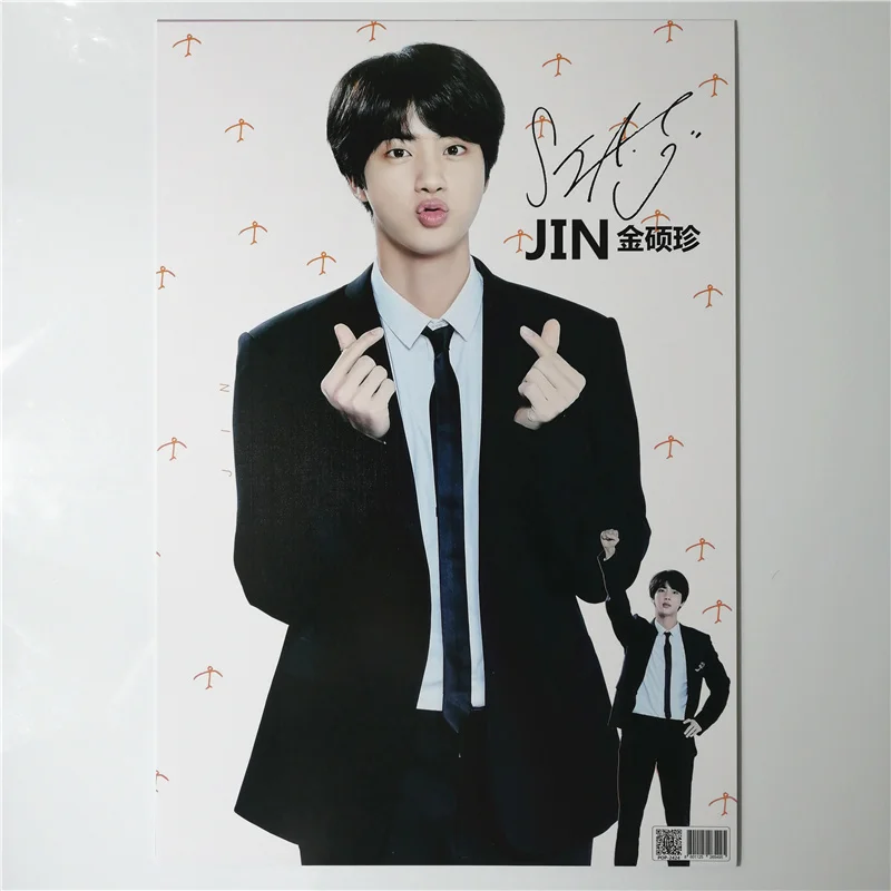 8*(42x29 см) Bangtan мальчики вокруг плакатов наклейки на стену подарок KPOP дропшиппинг плакаты Jung Kook V SUGA JIMIN RM JIN