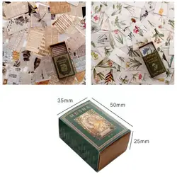 New Mini Retro Book Pages Plant Collage Material Paper Planner Decorative Craft Vintage Junk Diy Paper Journal Scrapbooking B2c6