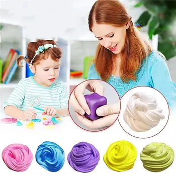 

Soft Slime Clay Fluffy Foam Handmade Stress Relief Educational Toy Gift for Children Play