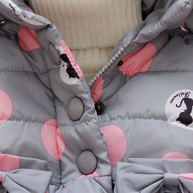 Детское пальто Зимняя теплая верхняя одежда с капюшоном для маленьких девочек куртка и пальто из искусственного меха для маленьких девочек одежда для маленьких девочек