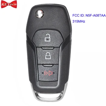 

KEYECU for Ford EcoSport F-150 F-250 F-350 F-450 F-550 Explorer 2018 Remote Car Key Fob FCC ID N5F-A08TAA P/N: 164-R8130