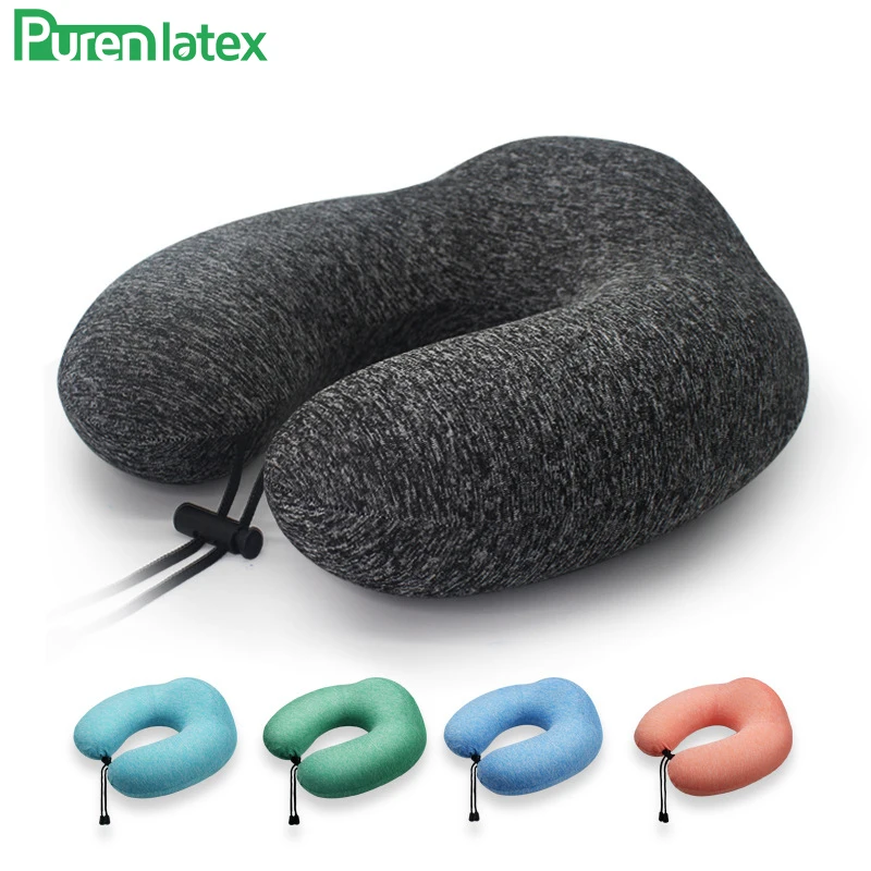 PurenLatex Шейная подушка для путешествия пены памяти Шейная мягкая Ортопедическая подушка Travesseiro Almohada Kussen Cuscini Pilow Poduszka