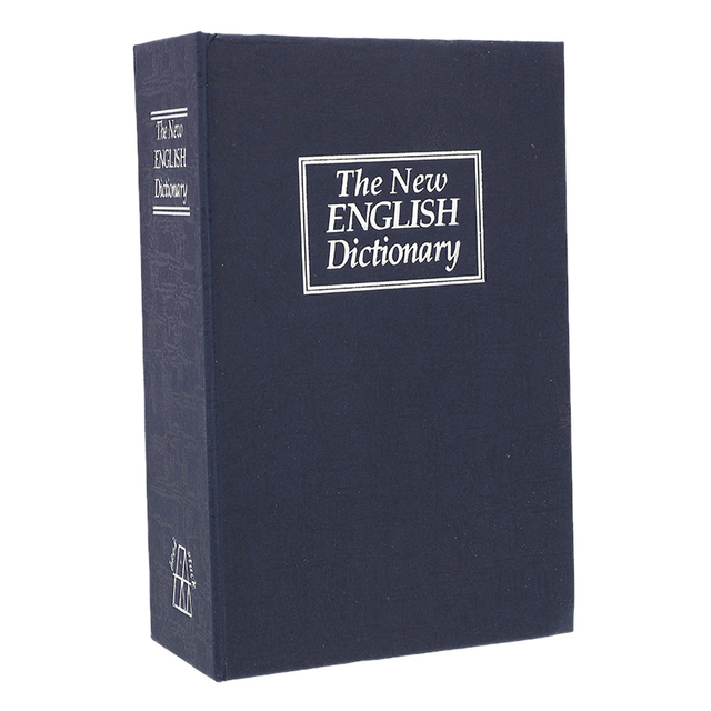 Dictionary Book Safe Box Money Hide Secret Security Safe Lock Cash Money Coin Storage Piggy Bank Jewelry Key Locker Gift