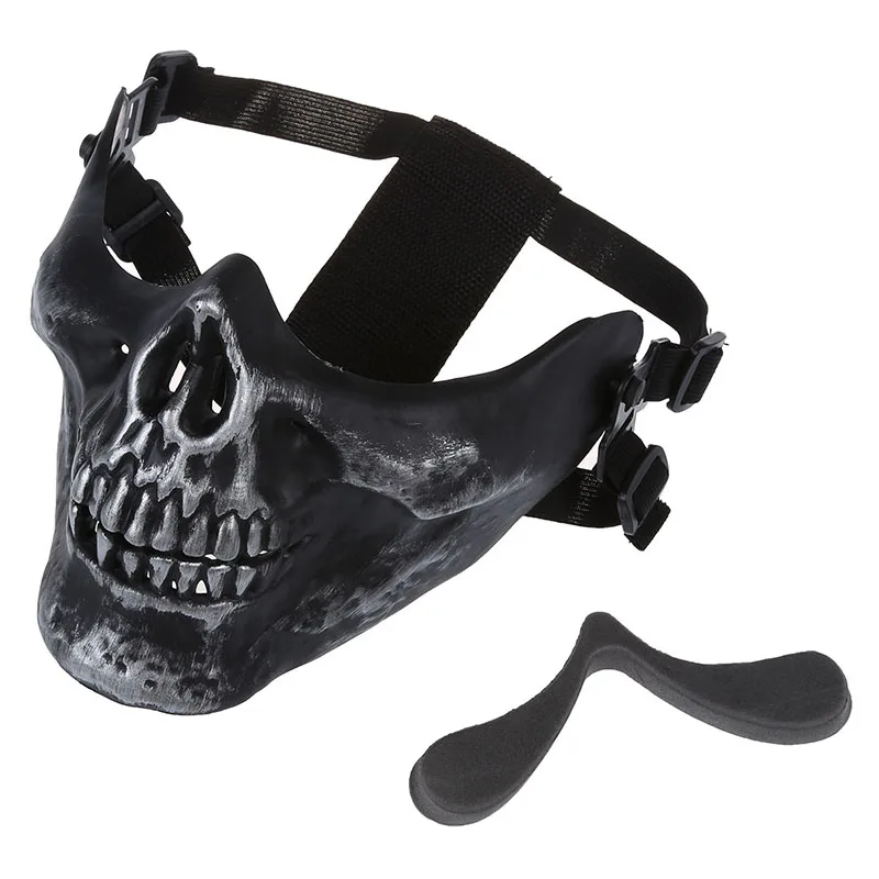 Airsoft Mask Skull Skeleton Airsoft Paintball Half Face Protect Airsoft Mask