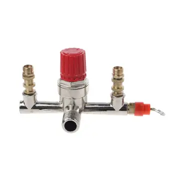 

High Quality Double Outlet Pipe Alloy Air Compressor Switch Pressure Regulating Valve Mounting Parts Air Compressor Pipe