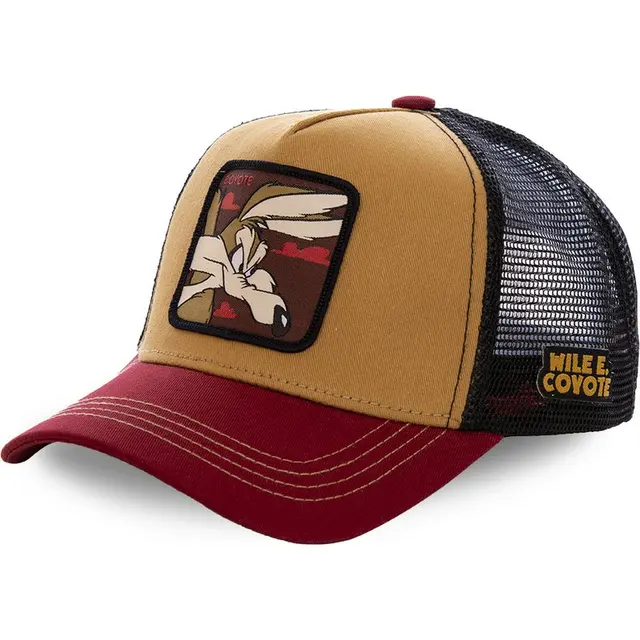 High Quality Disney Animal Mickey Anime Snapback Cotton Baseball Cap Men Women Hip Hop Dad Mesh Trucker Hat Dropshipping Coffee Coyote