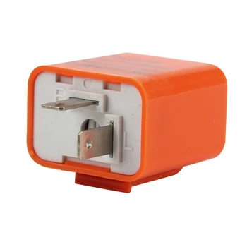 

New 2 Pin 12V 2 Pin Adjustable Frequency LED Flasher Relay Motorcycle Turn Signal For Motorbike Styling Accessories & Parts