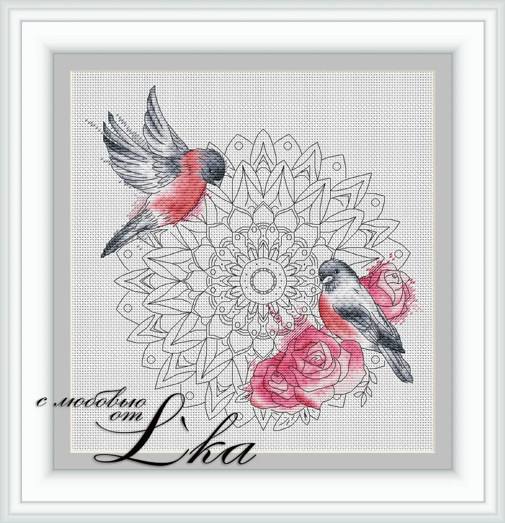 

WY Top Quality Lovely Counted Cross Stitch Kit counted embroidery cross stitch Datura and Birds
