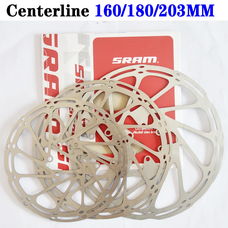 Sram Avid Bike Brake Rotor Centerline 160mm 180mm 203mm Hydraulic Disc Brake Rotors with 6pcs T25 Bolts for MTB Mountain Bicycle