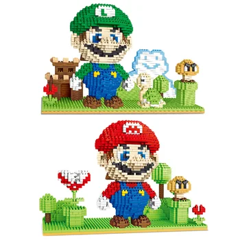 

Super Mario set series female adult high difficulty modular toys Small particle Building Blocks Bricks large toy gift