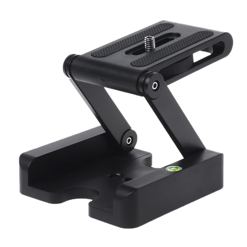 Tripod Ball Head Z Flex Tilt Aluminum Alloy Folding Quick Release Plate Stand Mount Spirit Level For Phones Camera