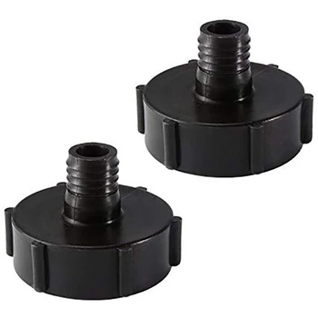 

SZS Hot 2-Piece Set IBC Vest Adapter Coarse Thread 19mm to 3/4 Garden Hose Connector Black