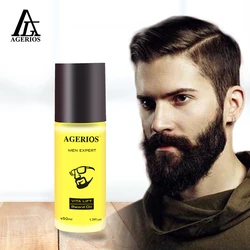 AGerios Wholesale Beard Care Beard Oil Free Shipping To Brazil Moisturizing Chin Hair Growth Machine For Men Boy Dropship