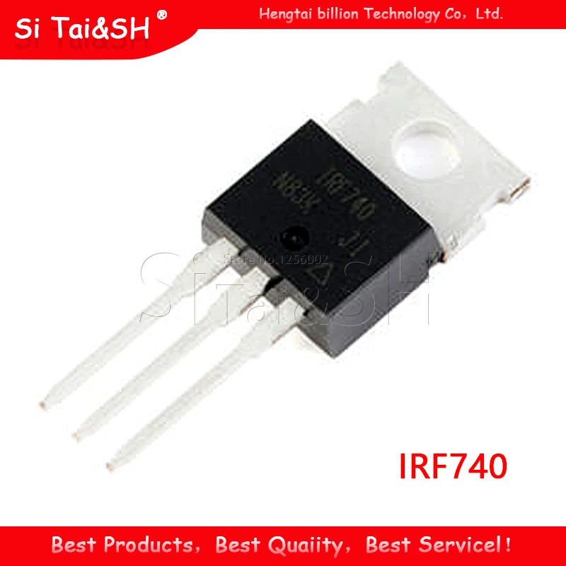 10 шт./лот IRF740 IRF740PBF MOSFET N-Chan 400V Amp TO-220 новый оригинальный | Электронные компоненты и