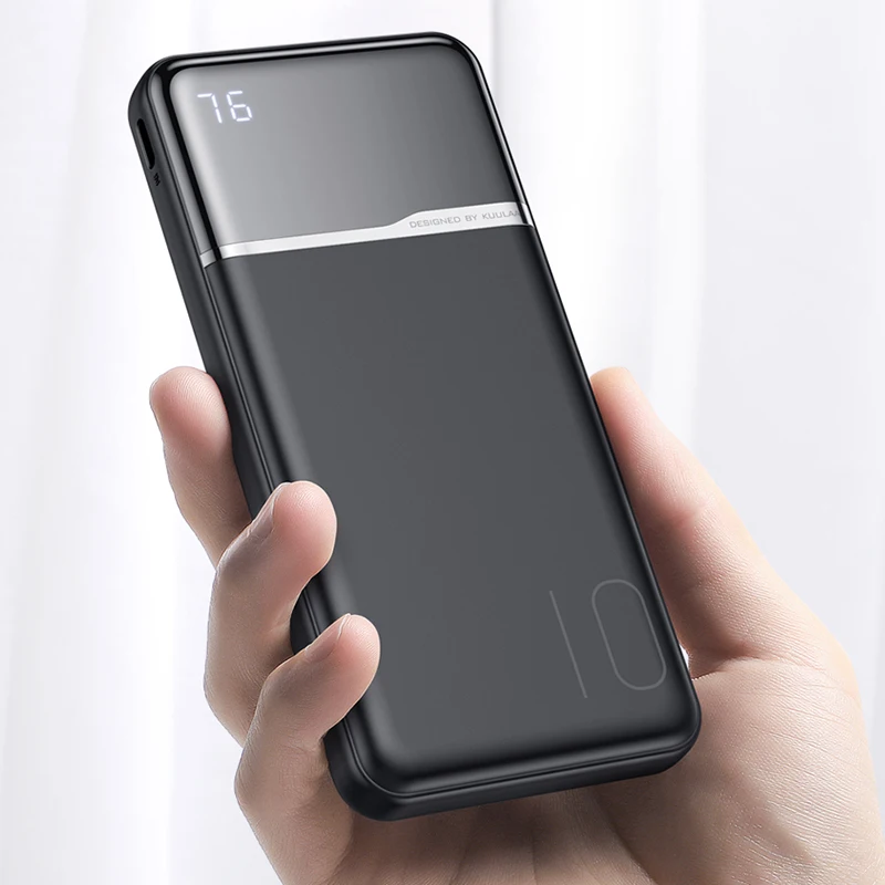 KUULAA Power Bank 10000 мАч портативный аккумулятор для зарядки мА повербанк USB Внешнее