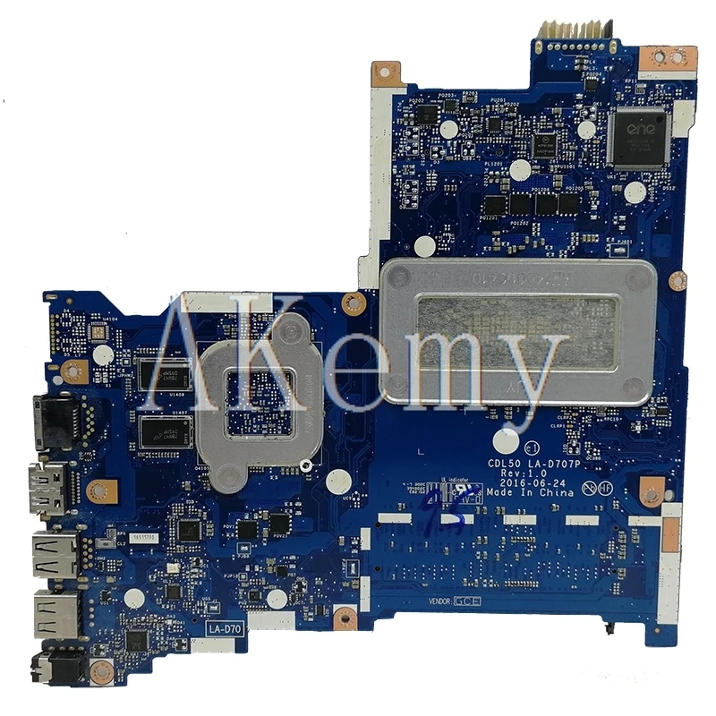 SAMXINNO для hp 15-AY материнская плата для ноутбука 903786-601 CDL50 LA-D707P I7-7500U тест ЦП ОК
