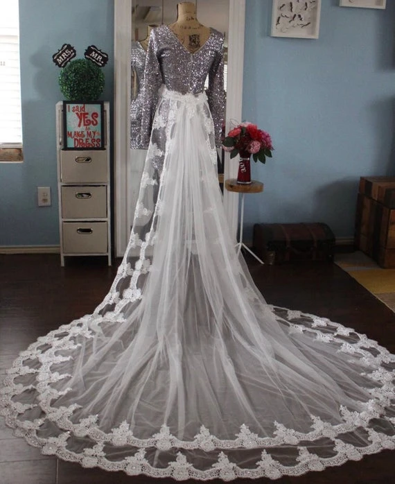wedding skirt with train